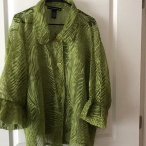 Green Dress Blouse